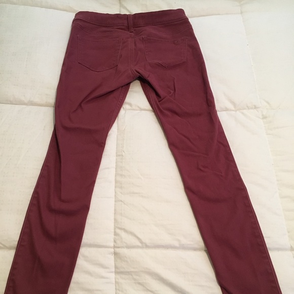 HOLLISTER dark pink jean leggings, size 3R - Picture 5 of 6